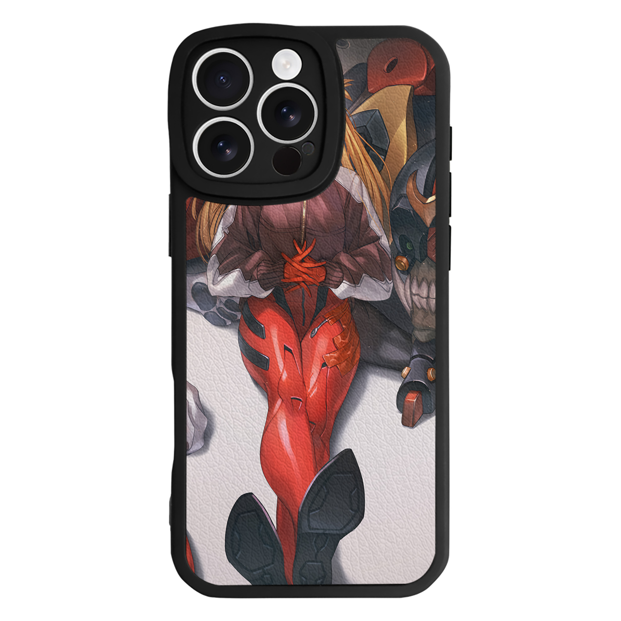 （画像用） EVA 新世紀エヴァンゲリオン 【iPhone 16シリーズ対応】シリコンスマホケース（レザー調） 材質：シリコン